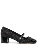 Jimmy Choo Pumps In Patent Leather And Large Black Glitter