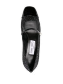 Jimmy Choo Pumps In Patent Leather And Large Black Glitter