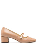 Jimmy Choo Décolleté In Nappa And Biscuit Patent Leather
