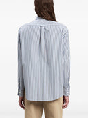 Palm Angels Striped Shirt With Print