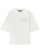 Palm Angels T -Shirt mit PA Monogramm Stickerei