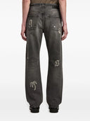 Palm Angels Wide Jeans con applicazione