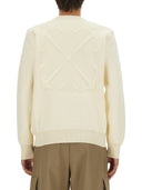 Off White Sweatshirt With Logo
