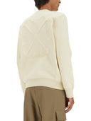 Off White Sweatshirt With Logo