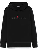 Kiton Sweatshirt mit gummiertem Logo