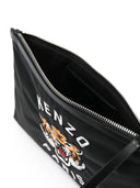 Kenzo Clutch With Tiger Head Motif