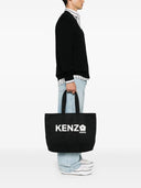 Kenzo Large `Kenzo Utility` Canvas Tote Bag