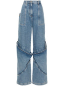 The Attico Wide Leg Jeans