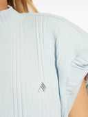 The Attico Ribbed Top With Embossed Logo