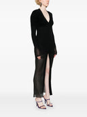 Attico V hals midi -kjole