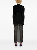 Attico V hals midi -kjole