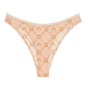 Marine Serre Moonogram Mesh Flock High Waist Panties