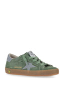 Golden Goose Super Star Wildleder-Obermaterial, Leder, Stern und Absatz