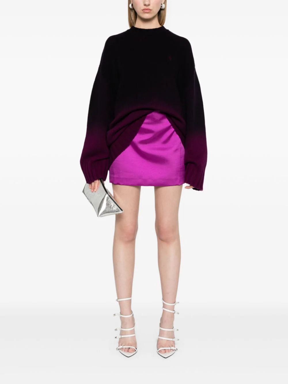 The Attico Long Sweater With Shaded Effect