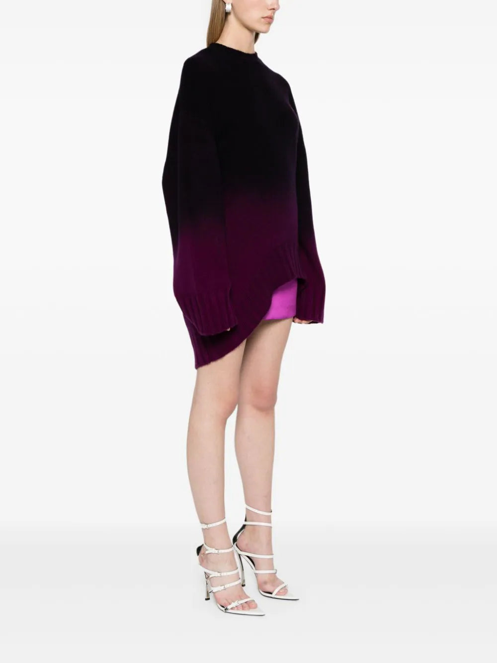 The Attico Long Sweater With Shaded Effect