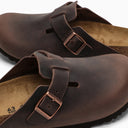Birkenstock Boston Habana Slipper In Oiled Leather