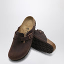 Slippista di Birkenstock Boston Habana in pelle oliata
