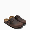Birkenstock Boston Habana Slipper In Oiled Leather