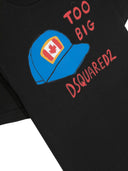 Koszulka drukowana czapki dsquared
