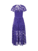 Self Portrait Floral Lace Midi Dress