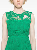 Self Portrait Guipure Lace Dress With Belt