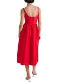 Self Portrait Taffeta Midi Dress With Crystals