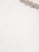 Minidress TaffetA auto -ritratto con cristalli