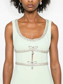 Self Portrait Short Dress With Rhinestones