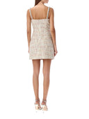 Self Portrait Mini Bouclé Dress With Pink Sequins