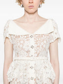 Self Portrait Midi Dress With Flounce