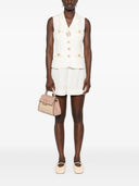 Self Portrait Short Sleeveless Jumpsuit