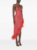 Oseree Lumiere Plumage Asymetrical Dress