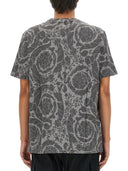 Versace Silhouette Baroque Logo T Shirt