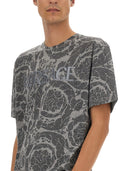 Versace Silhouette Baroque Logo T Shirt
