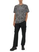 Versace Silhouette Baroque Logo T Shirt