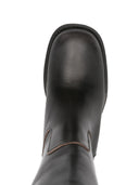 Alohas Sajan Vintage Effect Black Leather Boots