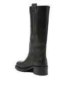 Alohas Sajan Vintage Effect Black Leather Boots