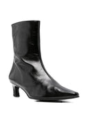 Alohas Ambar Rift Black Leather Ankle Boots