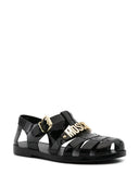 Moschino -Sandalen mit Logo -Plaque