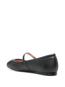 Moschino -Ballettflats mit Schriftzuglogo