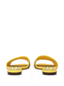 Dolce & Gabbana Bianca Slide Sandals With Majolica Print