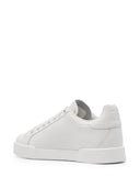 Dolce & Gabbana Portofino Leather Sneaker With Perforated Logo
