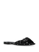Dolce & Gabbana Satin Slippers With Polka Dot Print