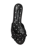 Dolce & Gabbana Satin Slippers With Polka Dot Print