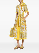 DOLCE & GABBANA CHIRTRESSRESS avec Majolica Print