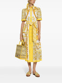 DOLCE & GABBANA CHIRTRESSRESS avec Majolica Print