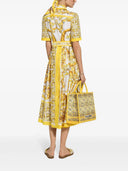 DOLCE & GABBANA CHIRTRESSRESS avec Majolica Print