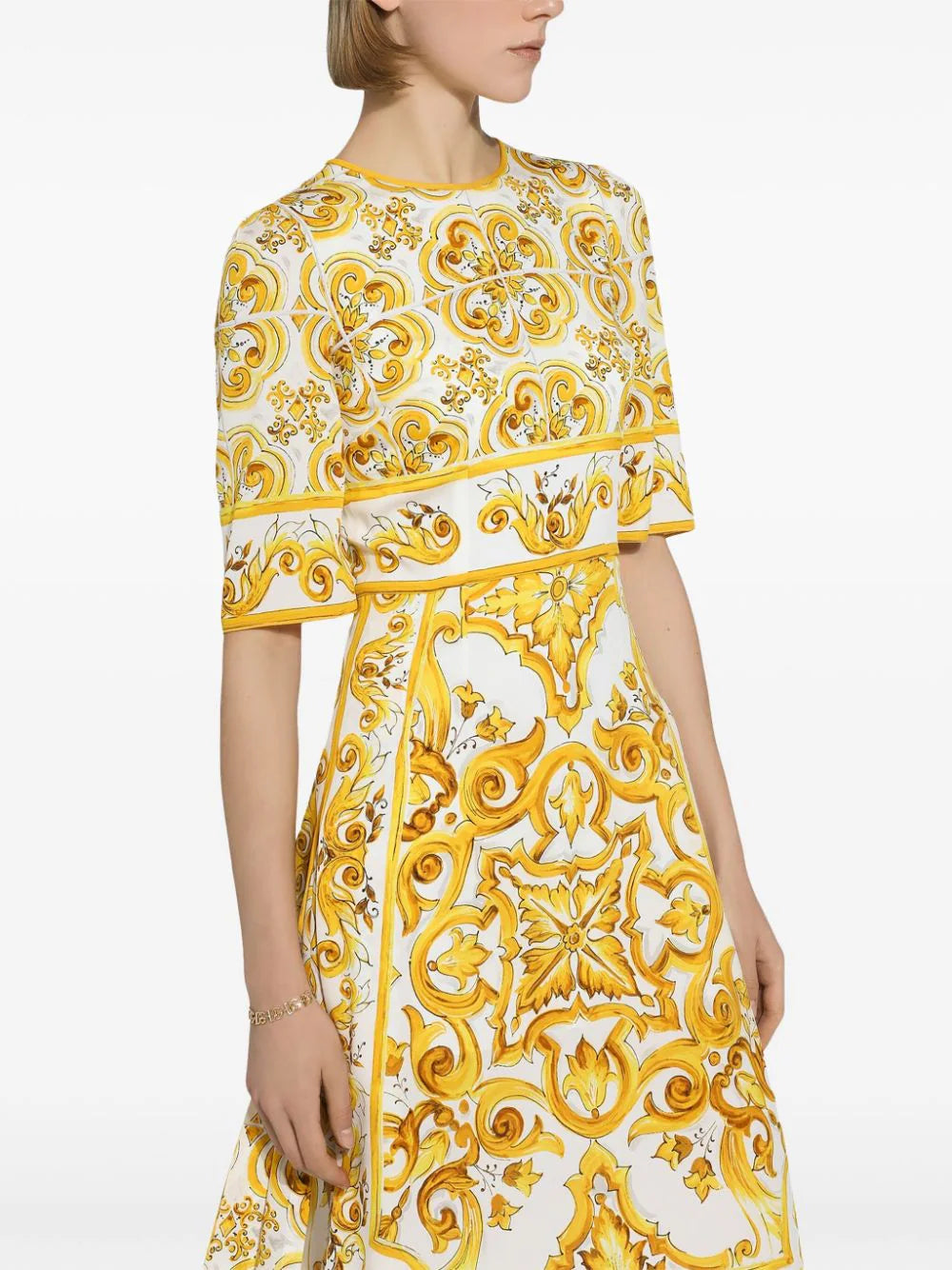 Dolce & Gabbana Dress With Majolica Print – Balardi