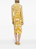 Dolce & Gabbana Midi Dress With Majolica Print