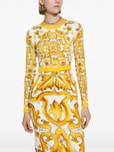 Dolce & Gabbana Midi Dress With Majolica Print